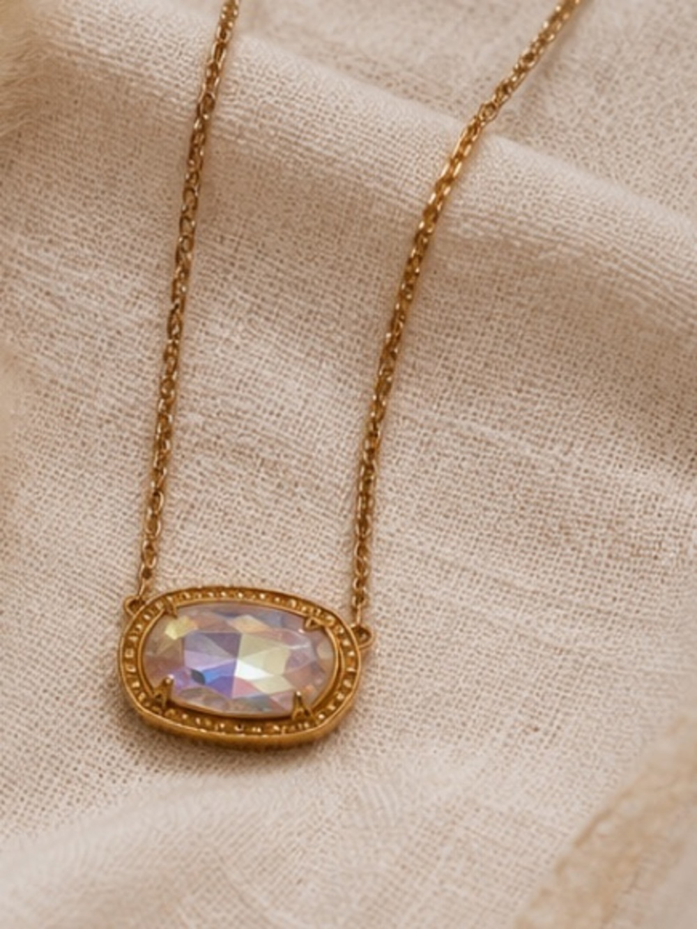 Elisa Gold Statement Short Pendant Necklace